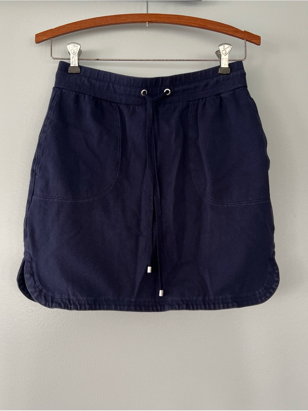 Croft & Barrow Skort Womens Petite XS Stretch Navy Blue Cotton Preppy Activewear